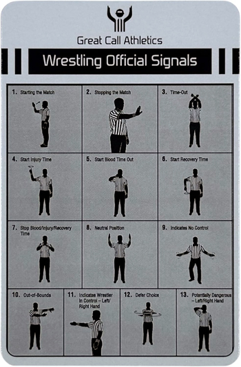 Wrestling Official Hand Signals